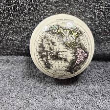 Vintage Optimago Paperweight Of The Western Hemisphere - 357g / 9cm Diameter