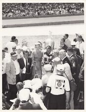 1961 INDY INDIANAPOLIS 500 AJ FOYT PODIUM ORIGINAL PHOTOGRAPH WATSON OFFENHAUSER
