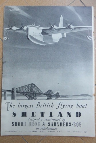1945 pub saunders roe short - 5/1945,