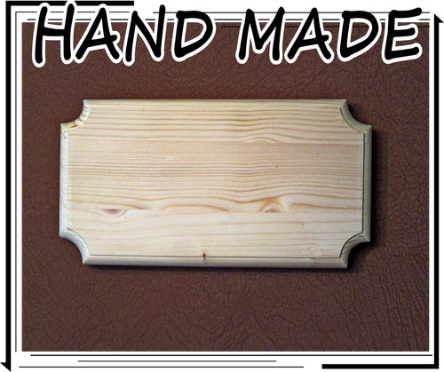Plain wooden plaque door - wooden, sign
