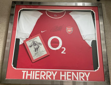 Thierry Henry INVINCIBLES Mid-Season Signed Shirt 2003/04