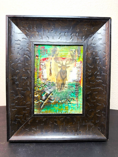 Framed original encaustic