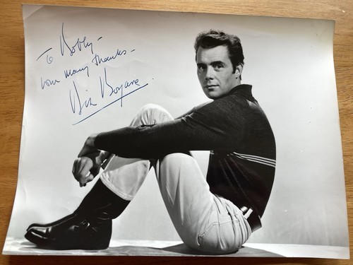 Actor dirk bogarde autographed - bogarde,