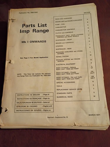 Hillman imp range mk1 - imp,