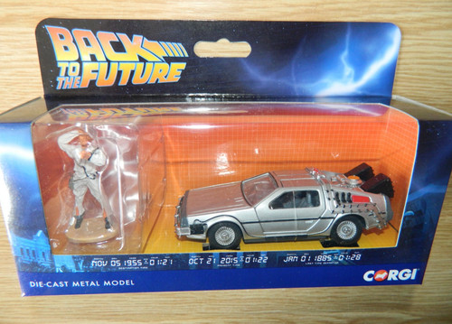 Corgi delorean car from back - from,