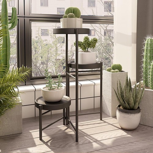Metal plant shelf rack - metal,