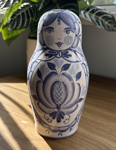 Beautiful vintage ceramic blue - vintage,