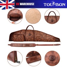 TOURBON Rifle Bag Scope Case Padded Hunting Ammo Holder Gun Sling Zipper Pocket