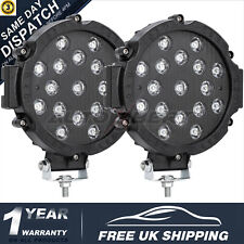 12V LED Spot Lights Round 7 Inch 4x4 Car Spotlights Driving Light Offroad Truck
