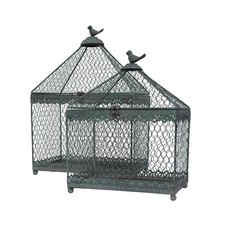 Decorative Bird Cages Set of 2
