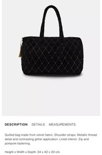 ZARA QUILTED VELVET GLITTER