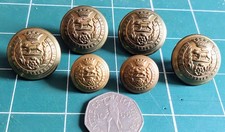 ORIGINAL EARLY YORK AND LANCASTER REGIMENT UNIFORM BUTTONS. SEE DESCRIPTION.