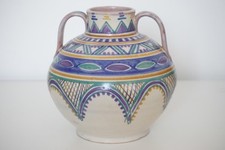 Poole Pottery Red Earthenware Art Deco Vase - XF- Eileen Prangnell - c.1924-1934