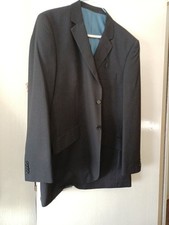 Men's F & F Navy Pinstripe 2