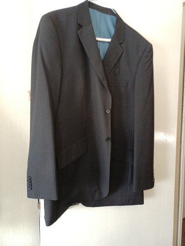 Men f navy pinstripe 2 - &,