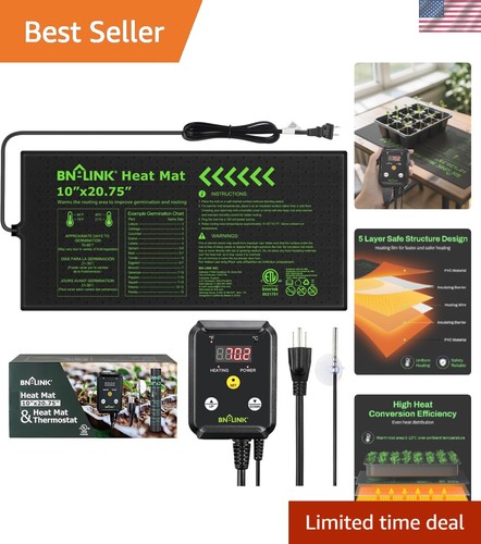 Seedling heat mat - heat, with