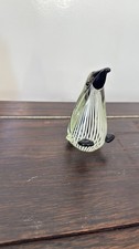 60’s Art Glass Penguin, 11cm High