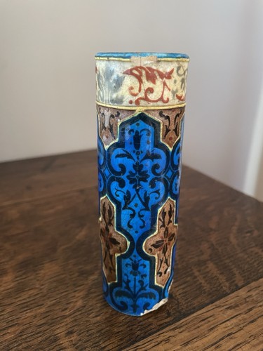 French antique enamel vase - antique,
