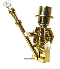 Chrome Mr Gold Mini Figure UK Seller 🇬🇧