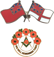 Red & White Navy Ensigns