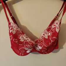 M&S per Una  wired bra 32d new red non padded
