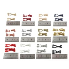 6 PAIRS  FABRIC COVERED HOOK