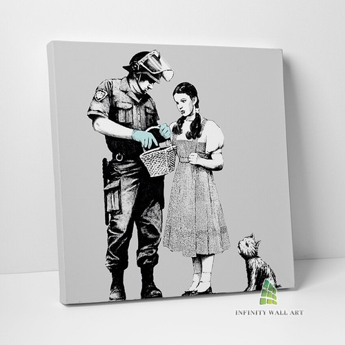 Banksy dorothy stop and - and, search
