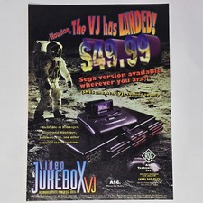 Video Jukebox VJ Sega Genesis EB Babbages Landed Print Ad/Poster Promo Art
