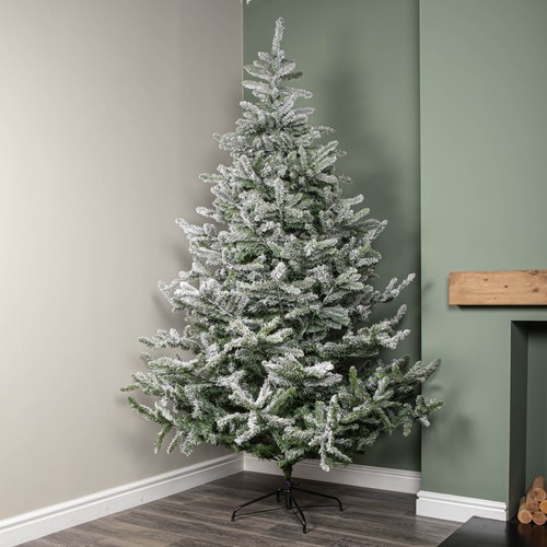 8ft snowy green white - snowy,