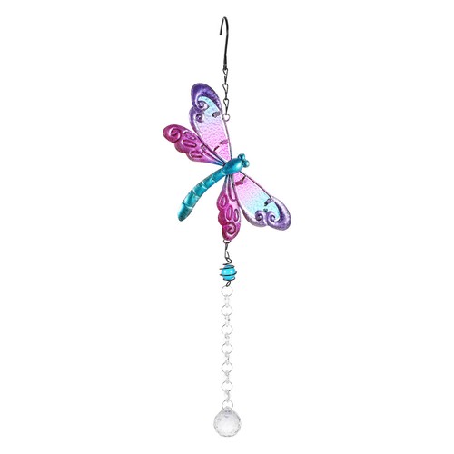 Glass dragonfly pendant - glass,
