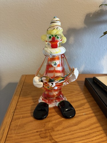 Vintage murano glass clown - vintage,