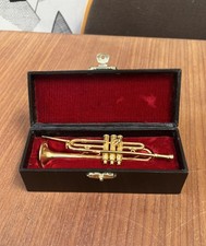 Miniature gold tone trumpet - miniature,