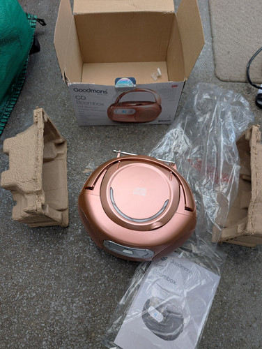 Goodmans boombox rose gold - goodmans, cd