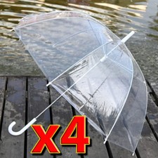 4 x Set Rain Umbrellas Dome