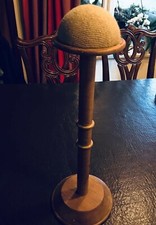 Wooden Hat Cap Wig display stand height  13"  Full length 16" with the top.