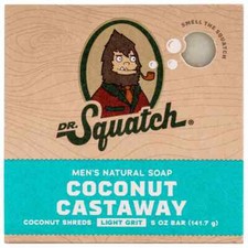 Dr Squatch Coconut Castaway Soap – Natural Manly Cold Process Soap Bar