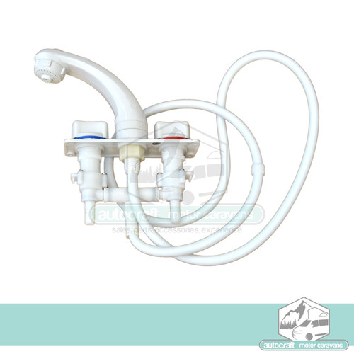 Whale mixer shower tap white - mixer,