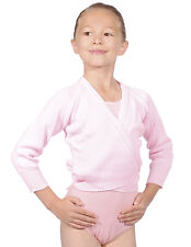  Roch Valley OL1 Ballet Dance Wrap woolly acrylic Cardigan in pink