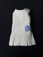 Sindy Centre Court mini dress 1966 white tennis pleats 12S15  fit 12” doll