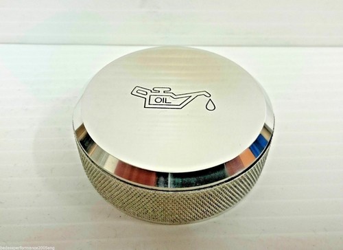 Polished oil cap - polished, for