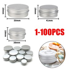100pcs Metal Storage Tin Jar