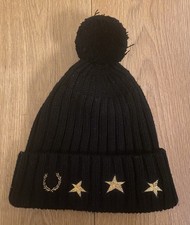 Bella Freud Fred Perry Wool Bobble Hat One Size