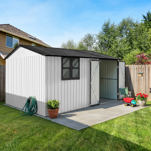Metal storage shed - x, 10'