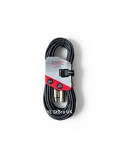 6M XLR Black Cable Lead 3 Pin