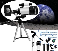 Outdoor Moon Monocular Astronomical Telescope F30070 150X Zoom HD With Tripod UK