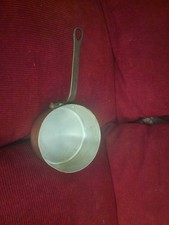 small copper sauce pan   silver inner
