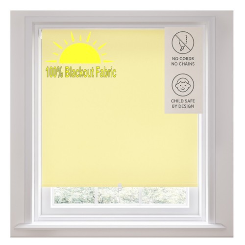 Blackout roller blind yellow - roller,