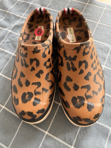 Hunter clogs leopard - clogs,