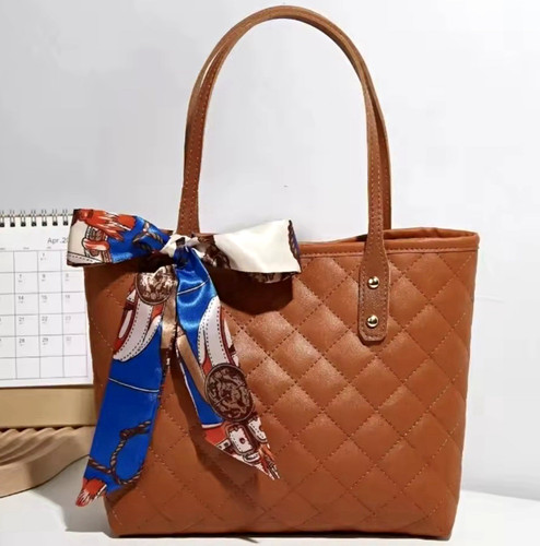 Women brown quilted faux - brown,