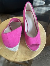 Peep toe Fushia Pink Ladies